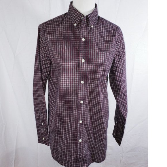 Men's Chaps Plaid Button Down Shirt Small - Picture 1 of 7